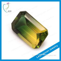 Rectangle change color rough synthetic diamond
